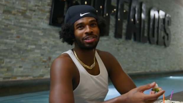 Shedeur Sanders in pool at Colorado